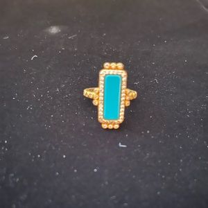 Gold & turquoise ring